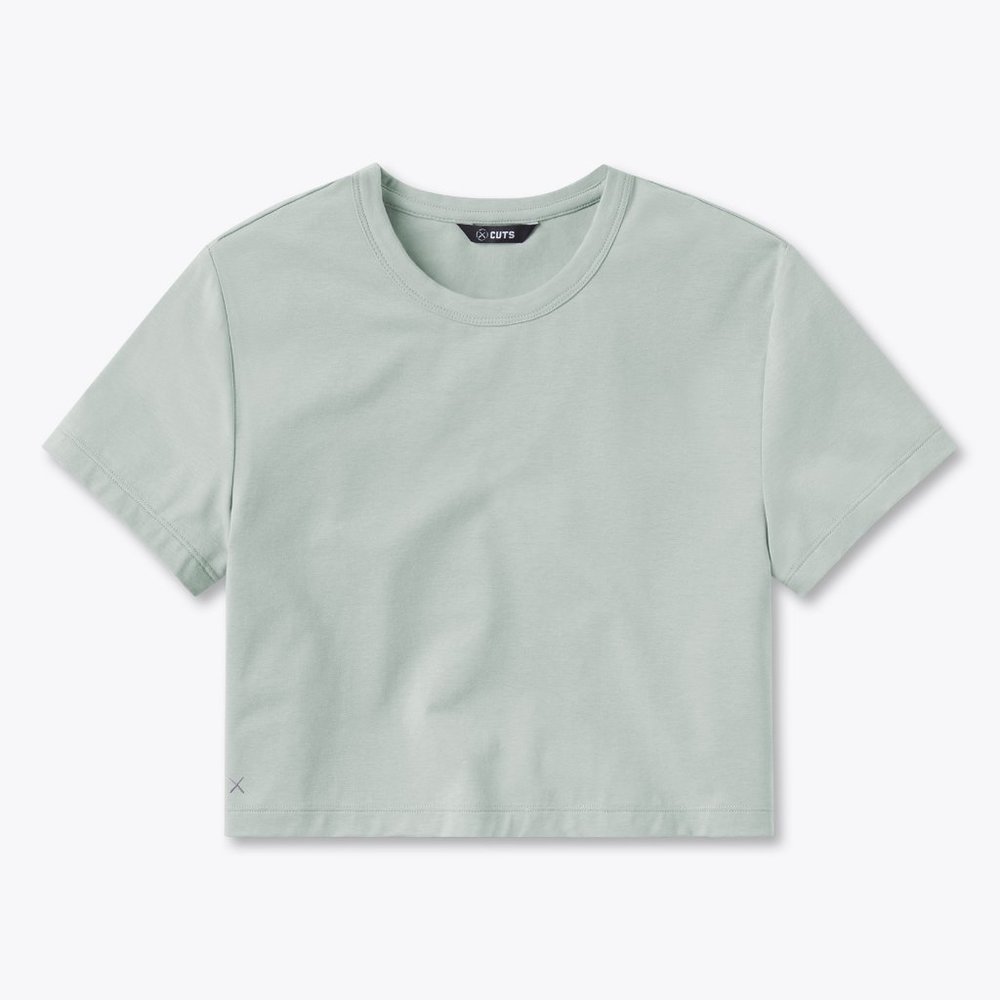 Cuts Clothing Almost Friday Cropped tee - Shoreline